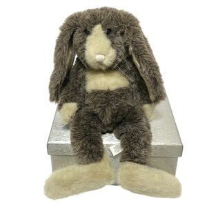 Vtg Boyds Collection Plush Rabbit 1987 #1364 13” Brown Cream Stuffed Toy